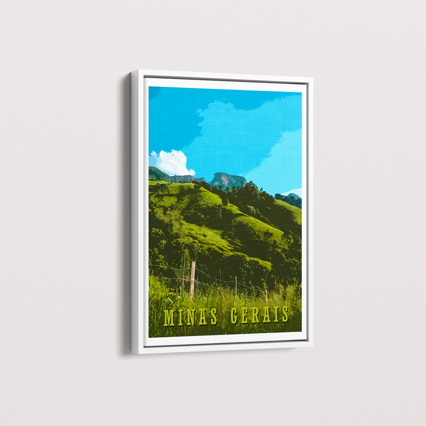 Quadro Minas Gerais por Angus Waddacor-McConill