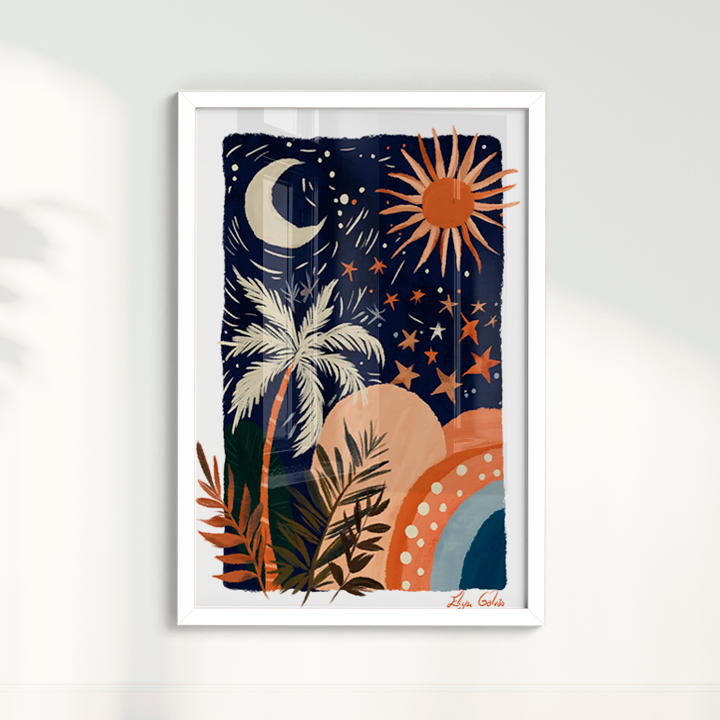 Quadro Paisagem Noite e Dia por Elizeu Galvão