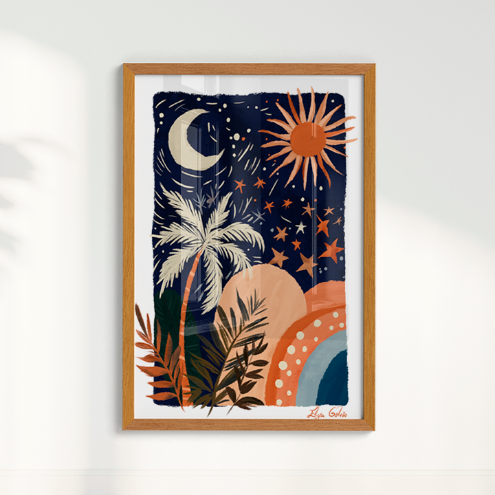 Quadro Paisagem Noite e Dia por Elizeu Galvão