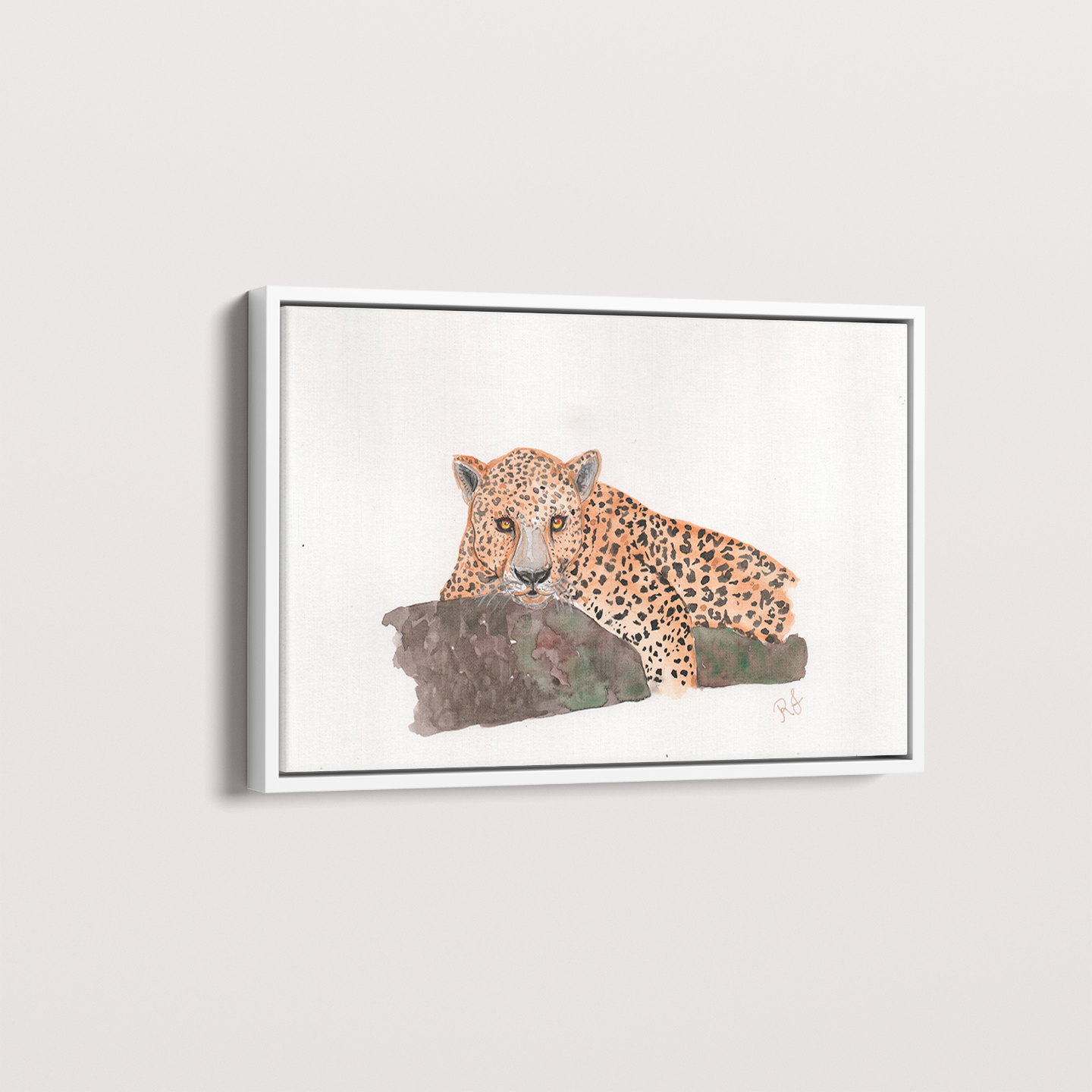 Quadro Onça 2 por Rayana Karoline