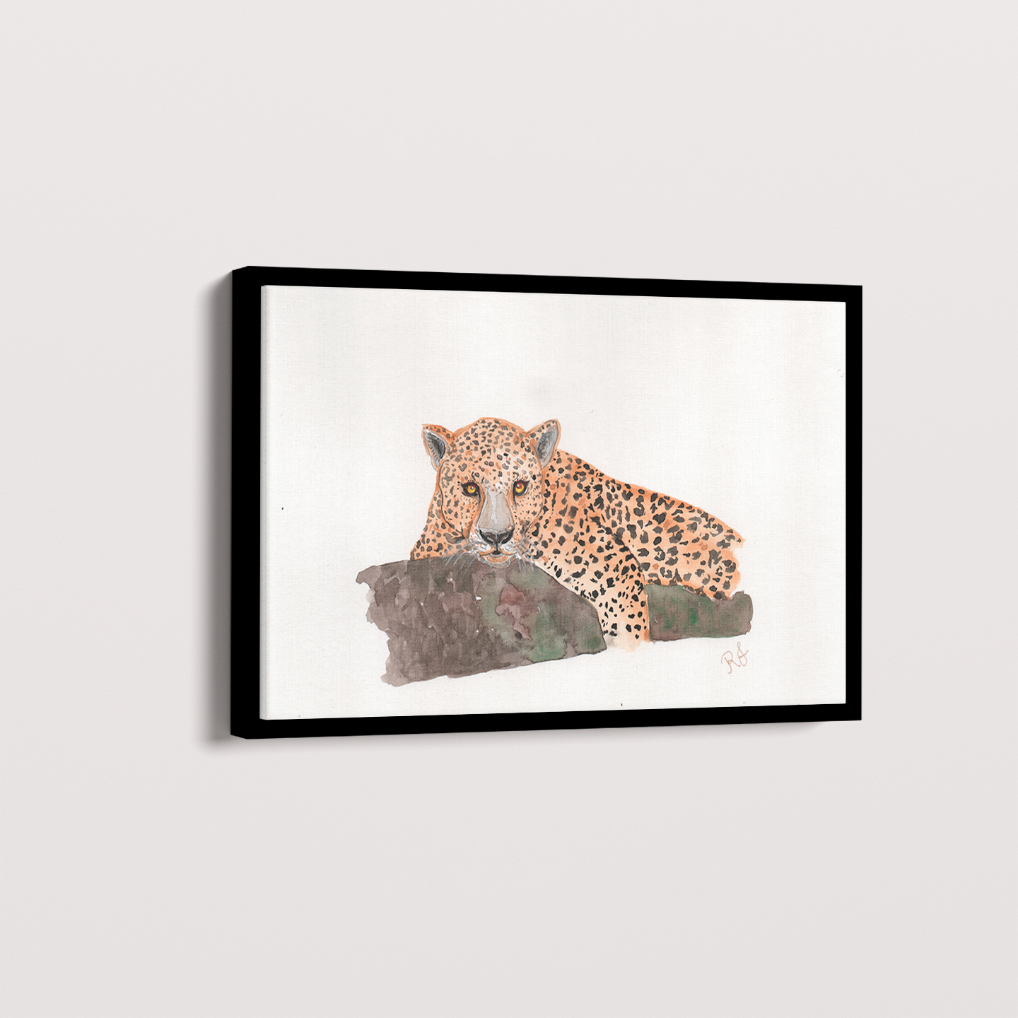 Quadro Onça 2 por Rayana Karoline