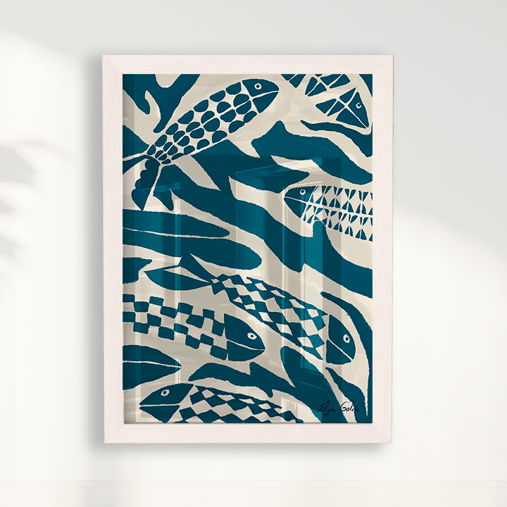 Quadro Pesca por Elizeu Galvão
