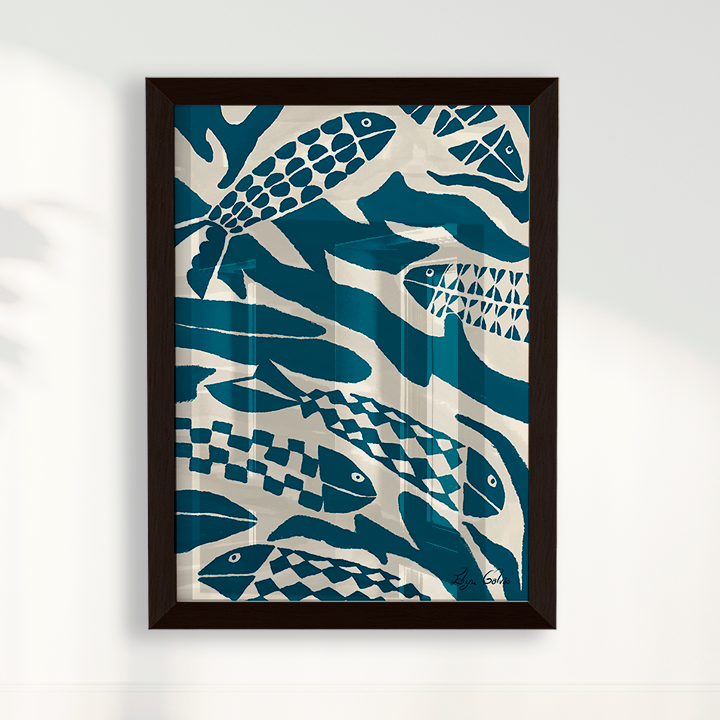 Quadro Pesca por Elizeu Galvão
