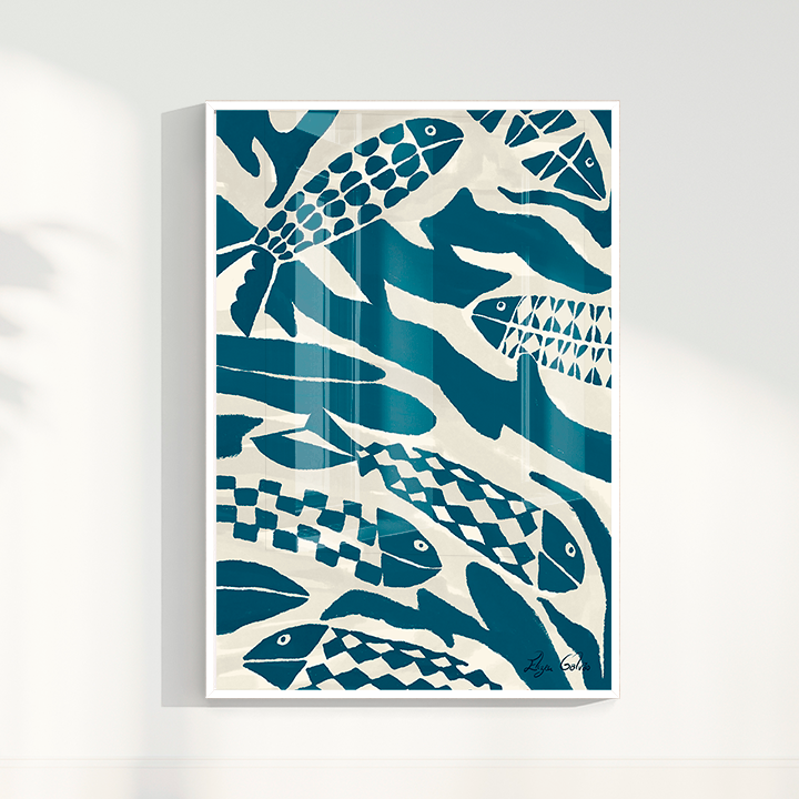 Quadro Pesca por Elizeu Galvão