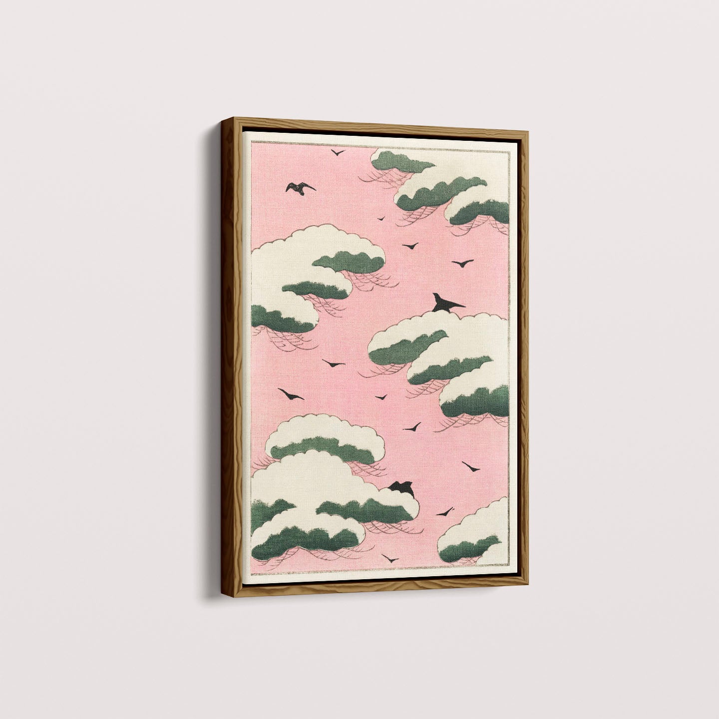 Quadro Pink Sky - arte japonesa vintage