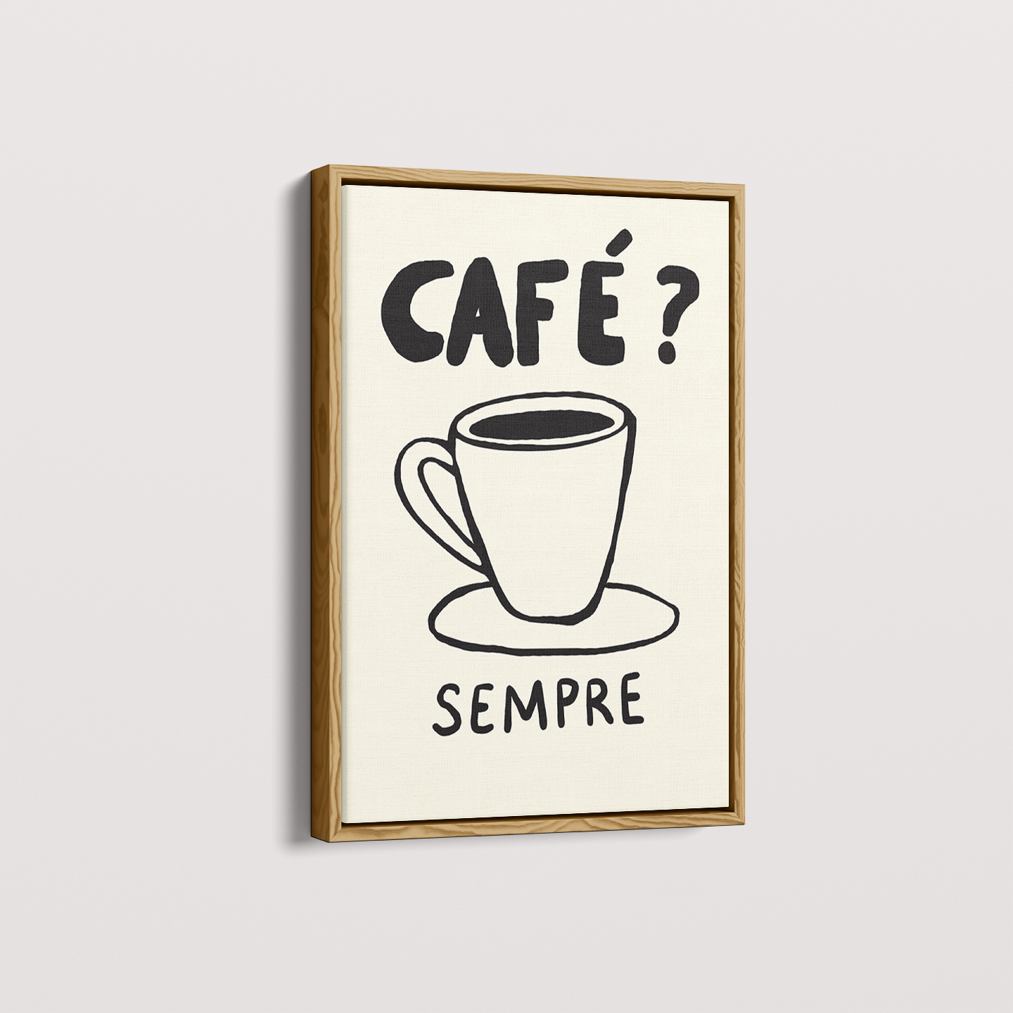 Quadro Café Sempre por Bruna Miyuki