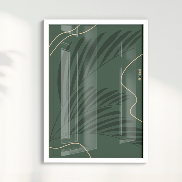 Quadro Folhagem por Intui.Art