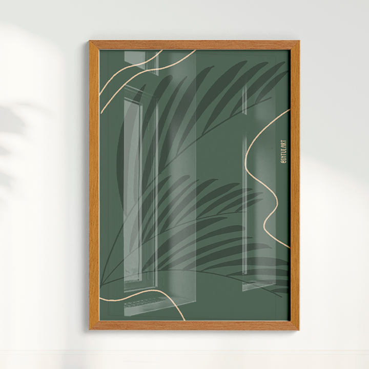 Quadro Folhagem por Intui.Art