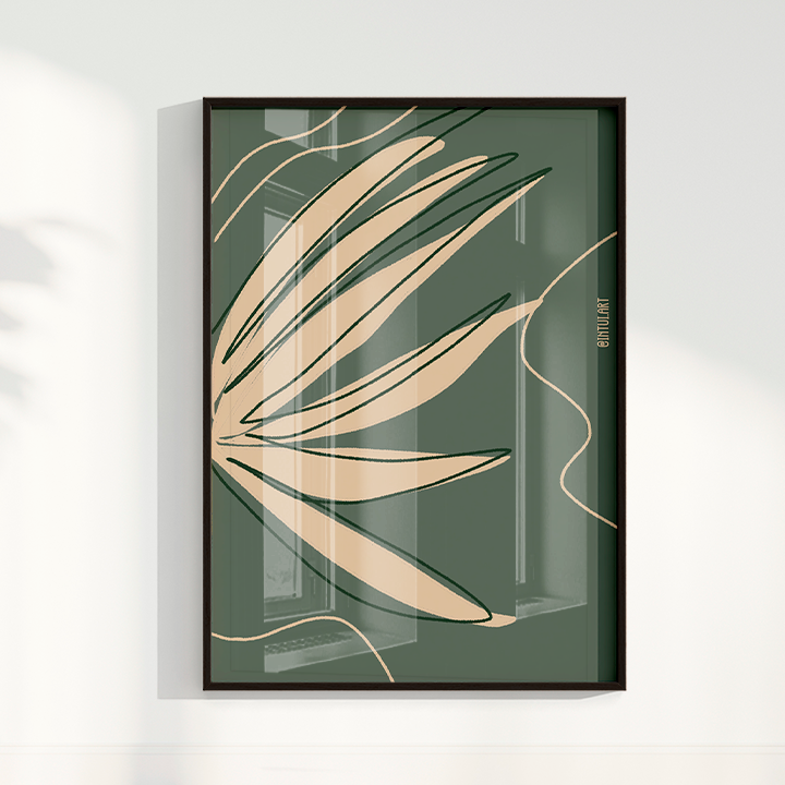 Quadro Folhagem 2 por Intui.Art