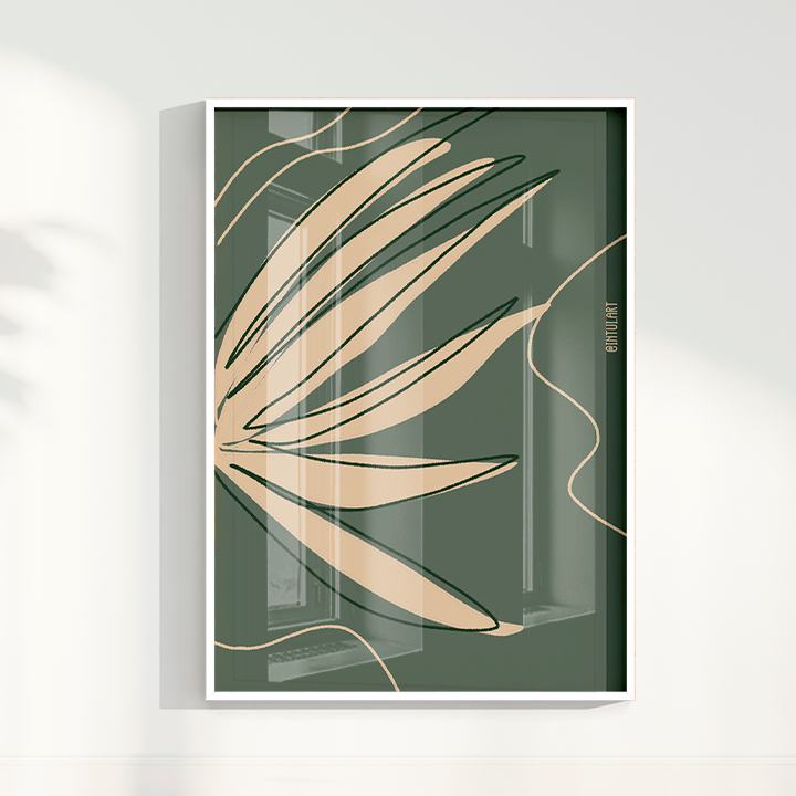 Quadro Folhagem 2 por Intui.Art