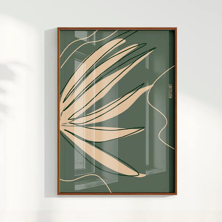 Quadro Folhagem 2 por Intui.Art
