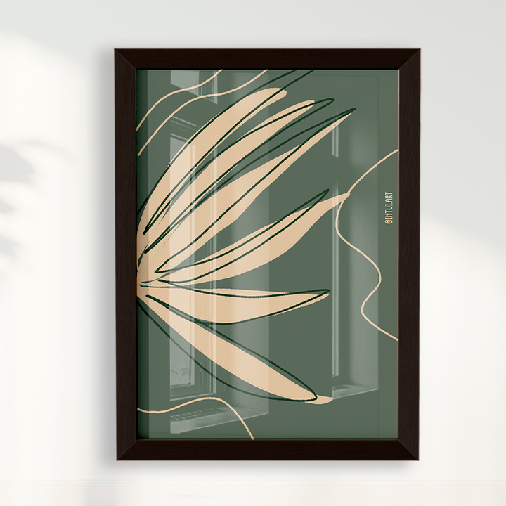 Quadro Folhagem 2 por Intui.Art