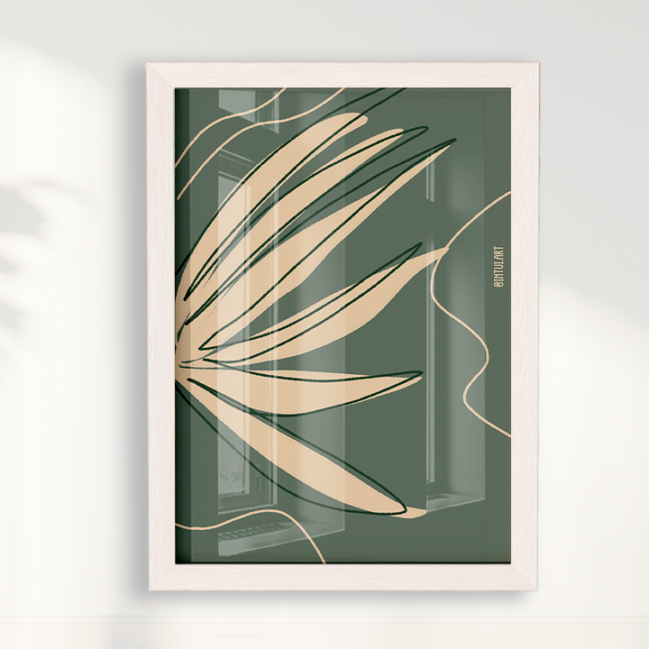 Quadro Folhagem 2 por Intui.Art