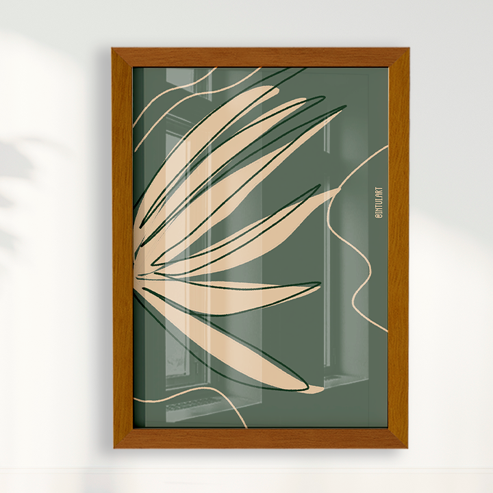 Quadro Folhagem 2 por Intui.Art