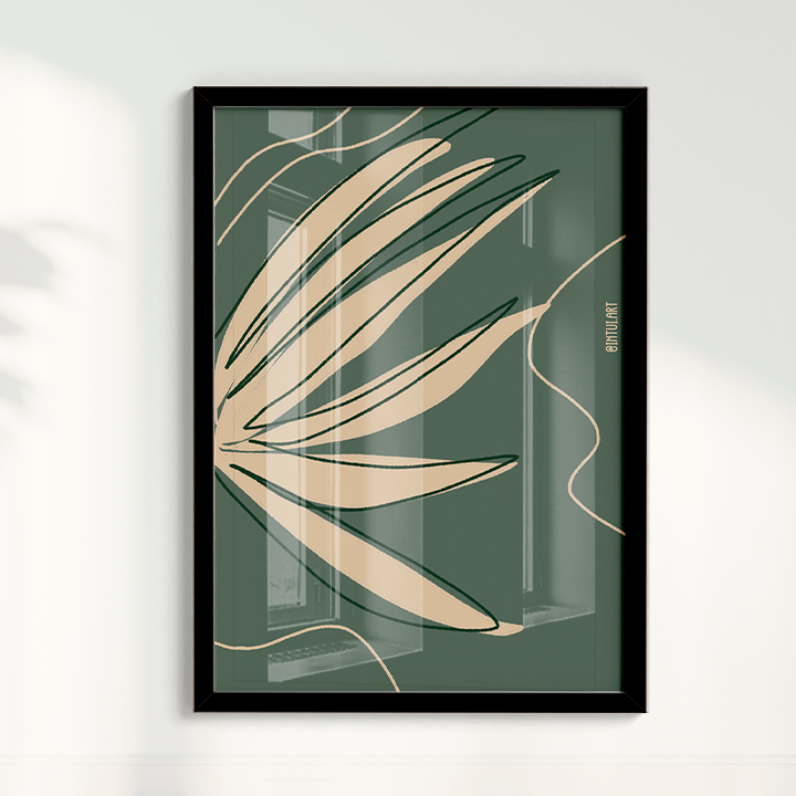 Quadro Folhagem 2 por Intui.Art