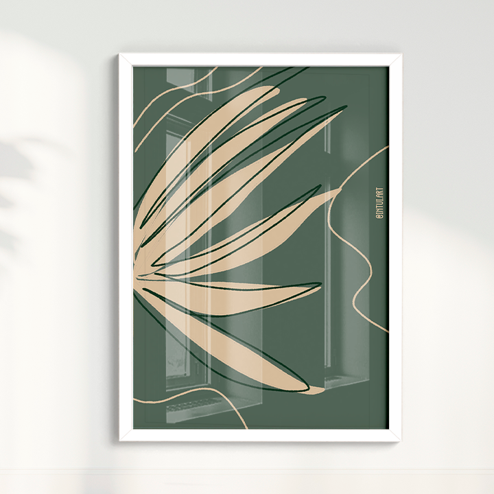 Quadro Folhagem 2 por Intui.Art