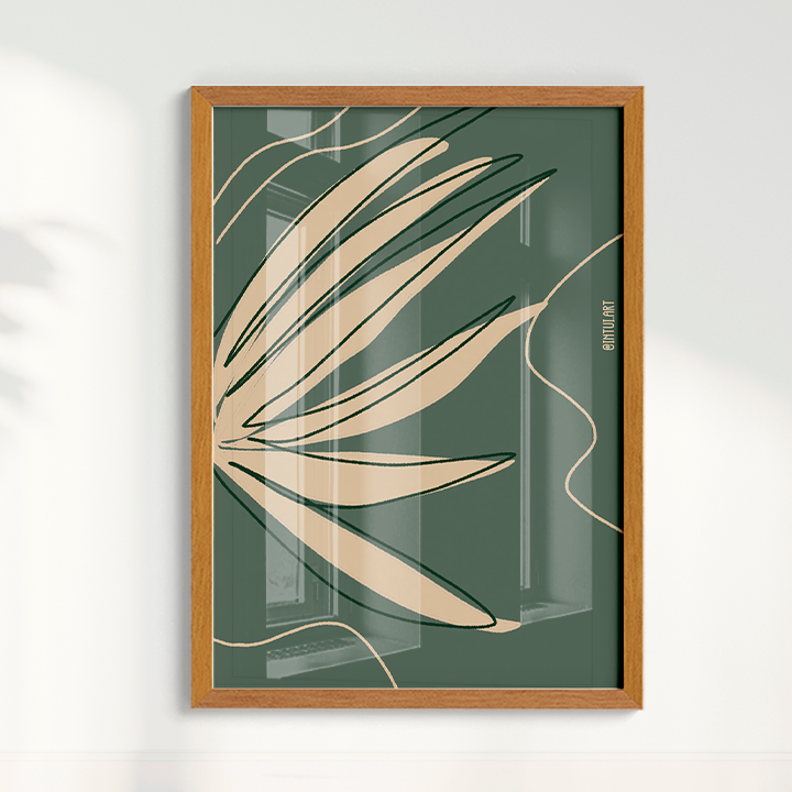 Quadro Folhagem 2 por Intui.Art