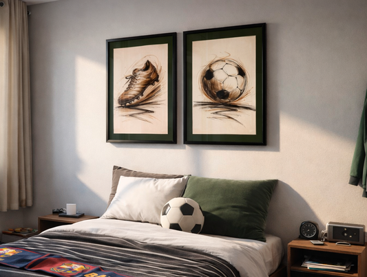 Quadro Chuteira de Futebol Artística