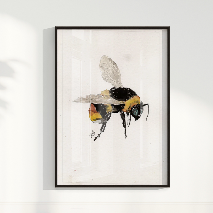 Quadro Abelha por aquarelando