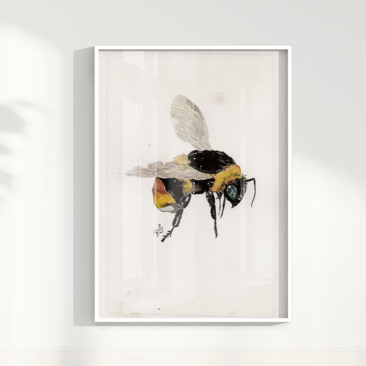 Quadro Abelha por aquarelando