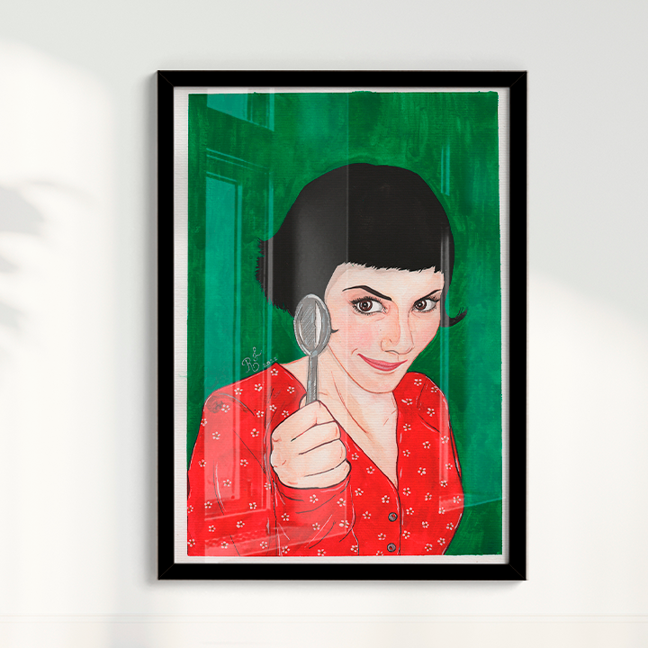 Quadro Amélie Poulain II por Rayana Karoline