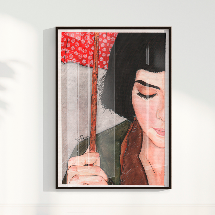 Quadro Amélie Poulain por Rayana Karoline