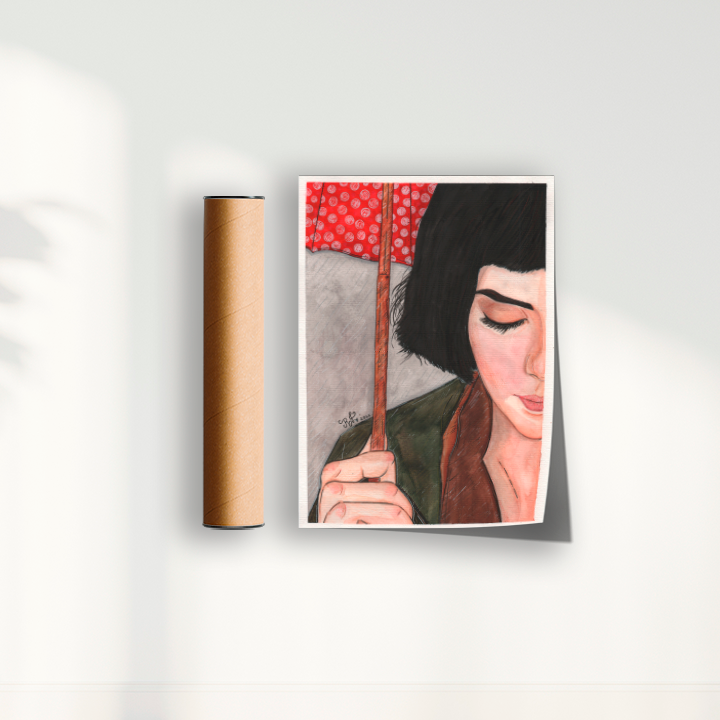 Quadro Amélie Poulain por Rayana Karoline