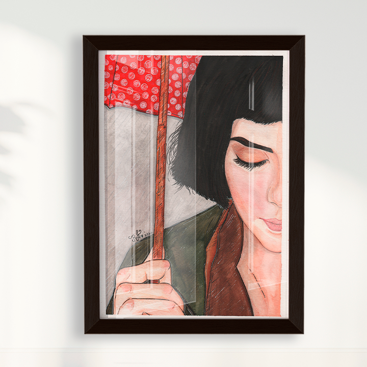 Quadro Amélie Poulain por Rayana Karoline