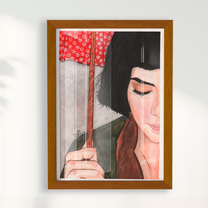 Quadro Amélie Poulain por Rayana Karoline