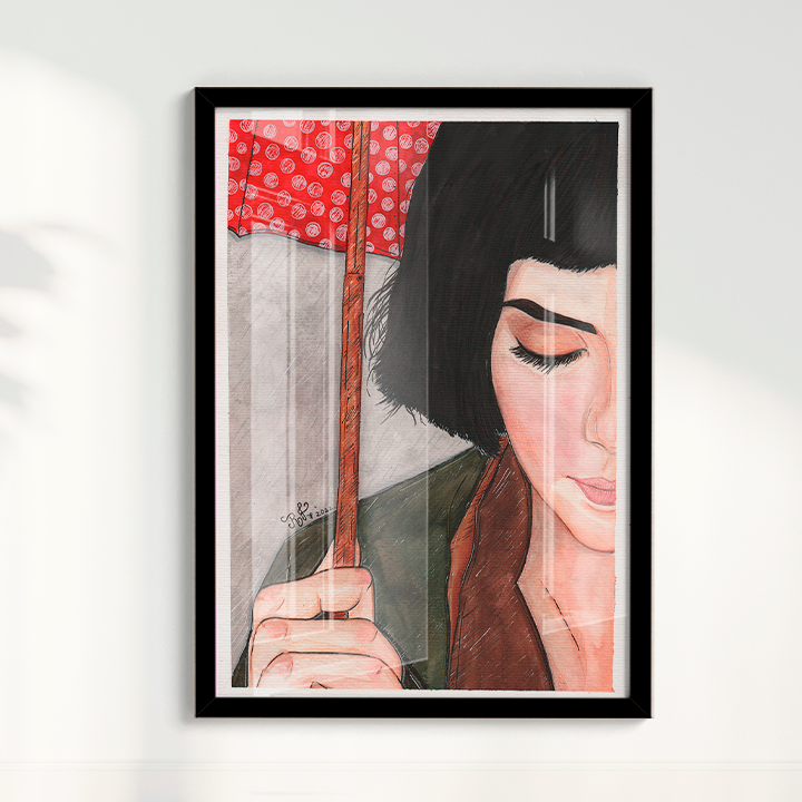 Quadro Amélie Poulain por Rayana Karoline