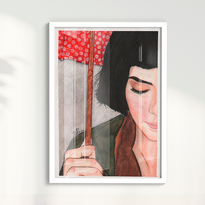 Quadro Amélie Poulain por Rayana Karoline