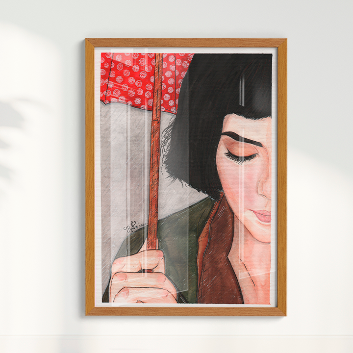 Quadro Amélie Poulain por Rayana Karoline
