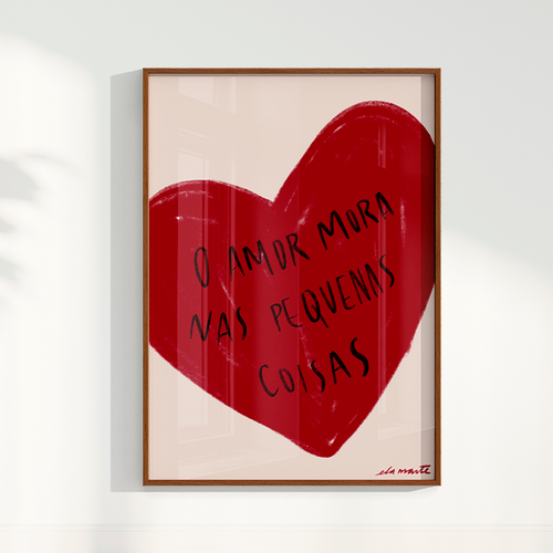 Quadro o Amor por Ela Marte