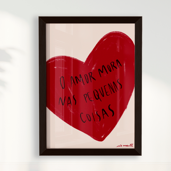 Quadro o Amor por Ela Marte