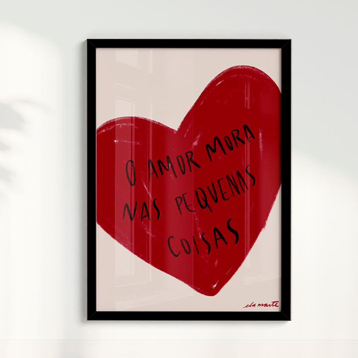 Quadro o Amor por Ela Marte