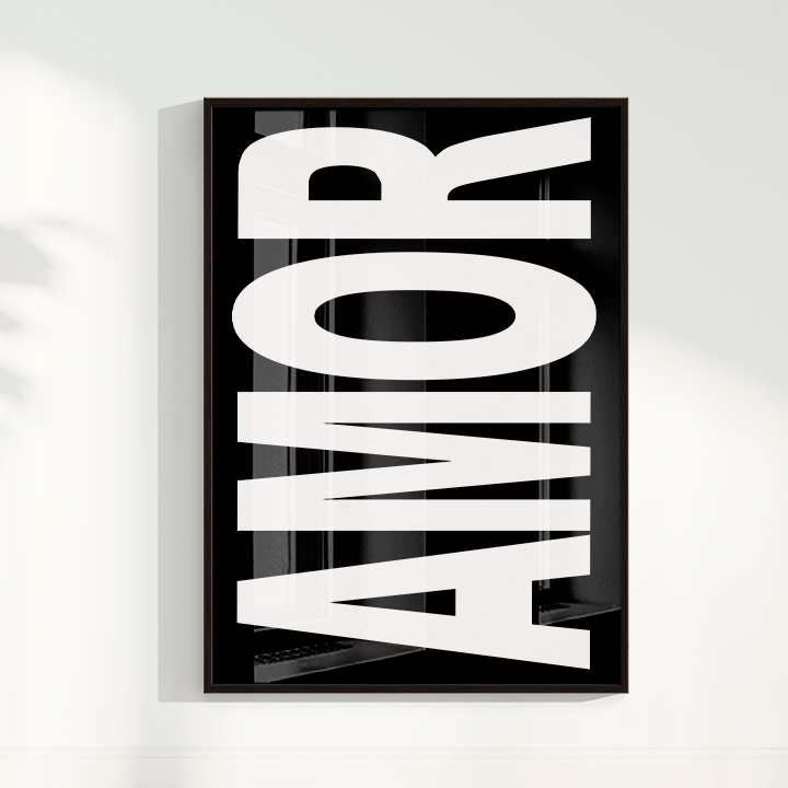 Quadro AMOR B&W