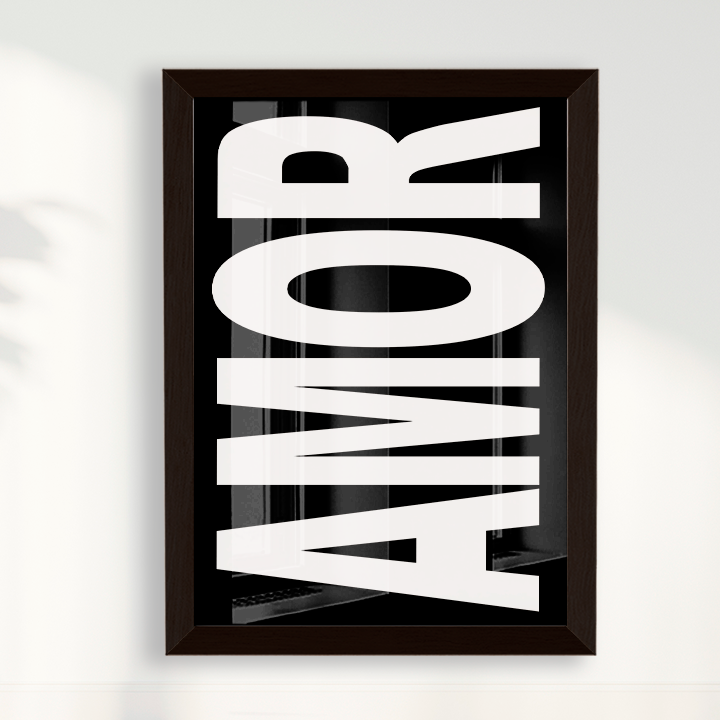 Quadro AMOR B&W