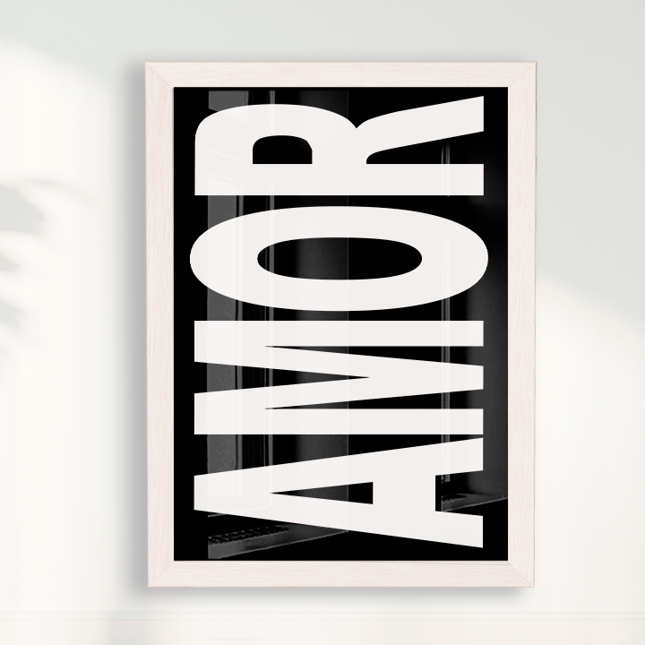 Quadro AMOR B&W