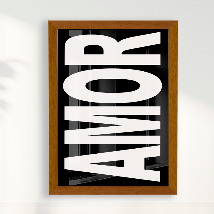 Quadro AMOR B&W