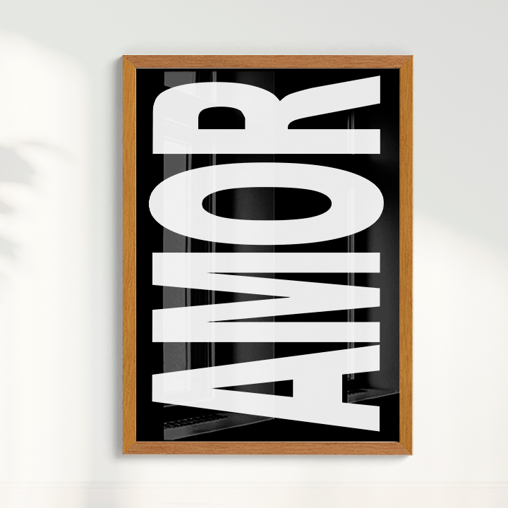 Quadro AMOR B&W