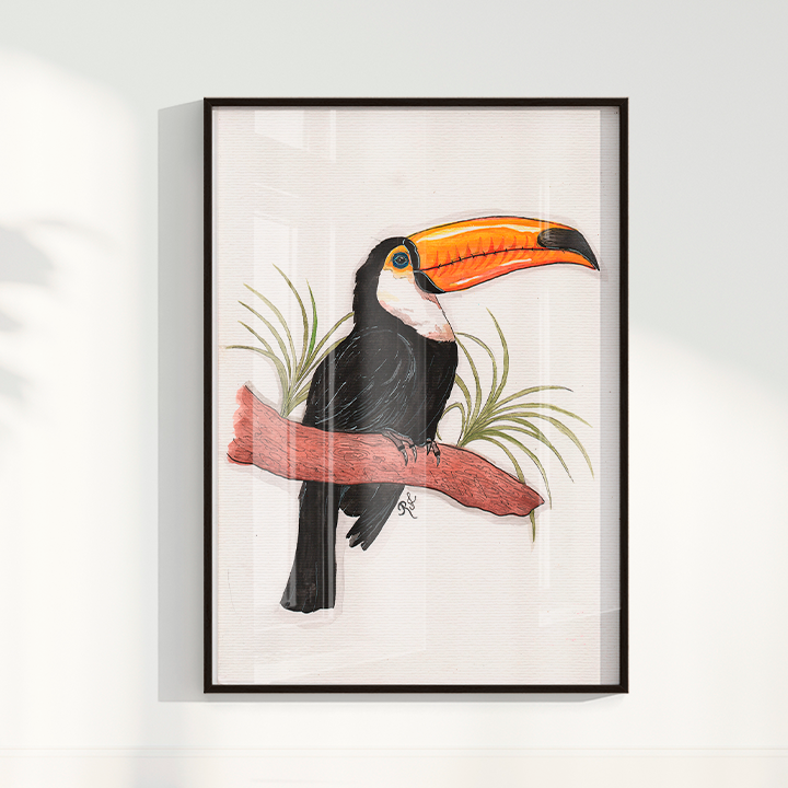 Quadro Tucano por Rayana Karoline