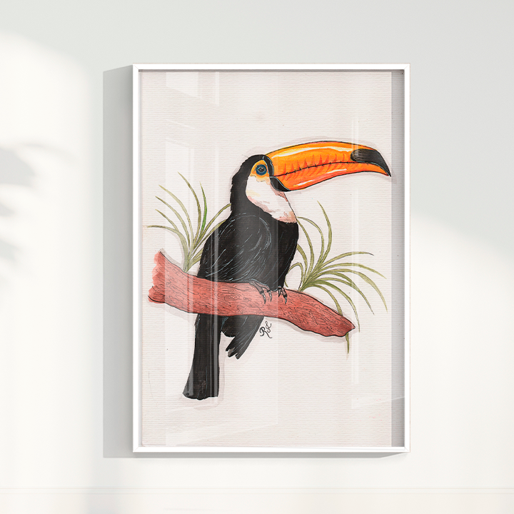 Quadro Tucano por Rayana Karoline
