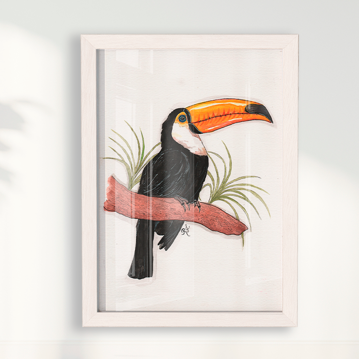 Quadro Tucano por Rayana Karoline