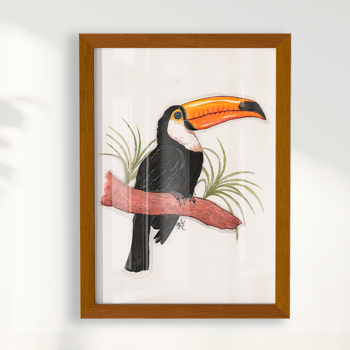 Quadro Tucano por Rayana Karoline