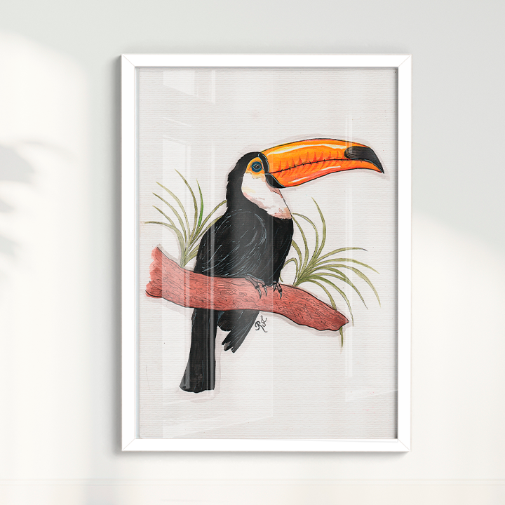 Quadro Tucano por Rayana Karoline
