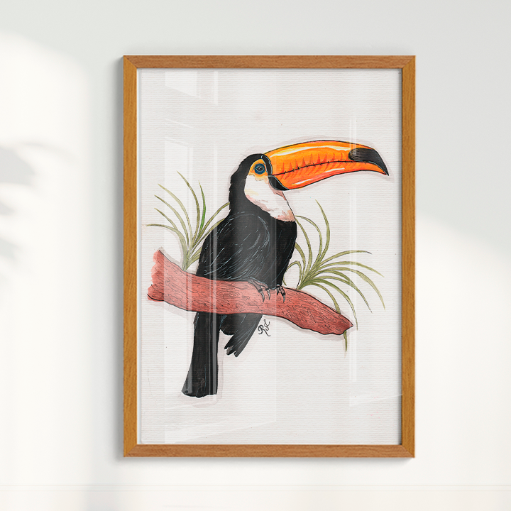 Quadro Tucano por Rayana Karoline