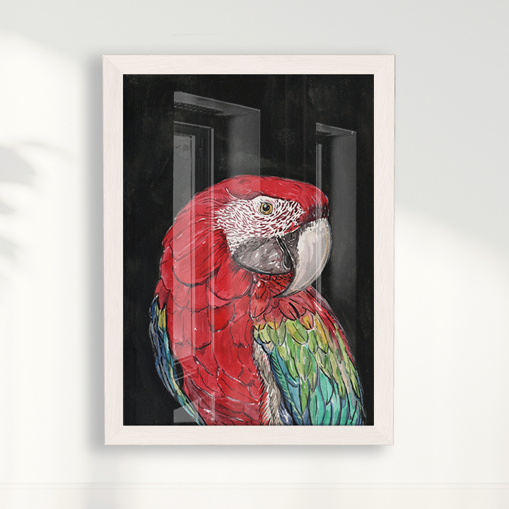 Quadro Arara por aquarelando