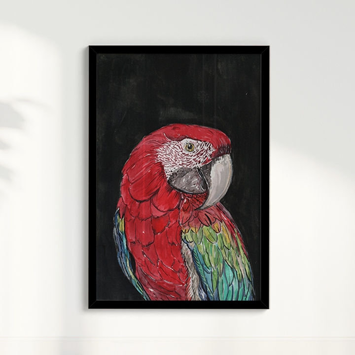 Quadro Arara por aquarelando
