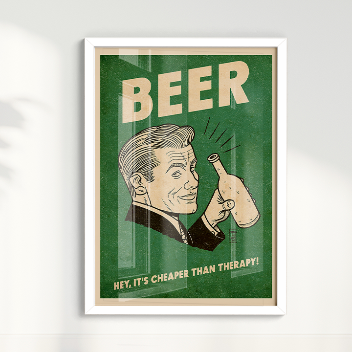 Quadro Hey Beer por Thiago Villas Boas