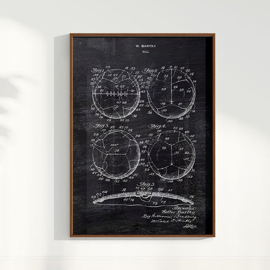 Quadro Patente Bola de Futebol